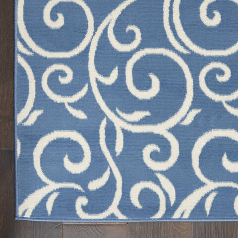 Nourison Grafix Blue 53 X 73 Area Rug 805-113377 Image 1
