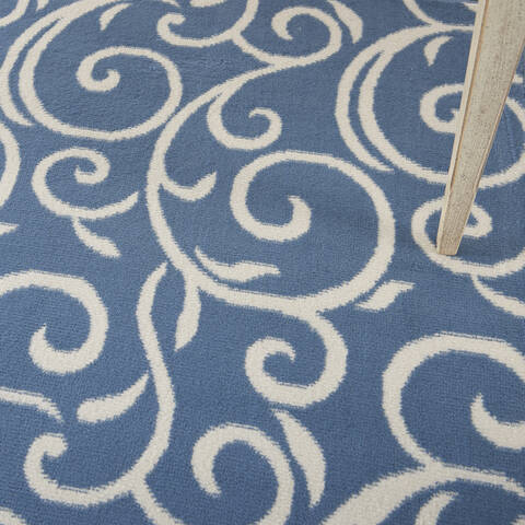 Nourison Grafix Blue 53 X 73 Area Rug 805-113377 Image 4