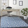 Nourison Grafix Blue 53 X 73 Area Rug  805-113377 Thumb 5