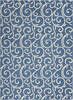 Nourison Grafix Blue 53 X 73 Area Rug  805-113377 Thumb 0