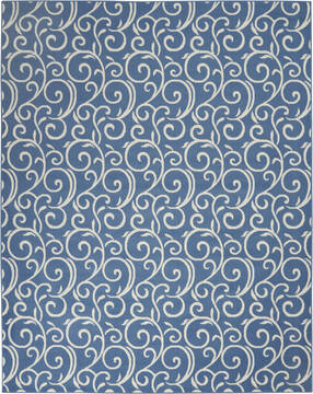 Nourison Grafix Blue Rectangle 8x10 ft Polypropylene Carpet 113378