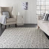 Nourison Grafix Grey 53 X 73 Area Rug  805-113379 Thumb 3