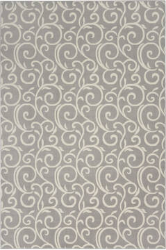 Nourison Grafix Grey Rectangle 5x7 ft Polypropylene Carpet 113379