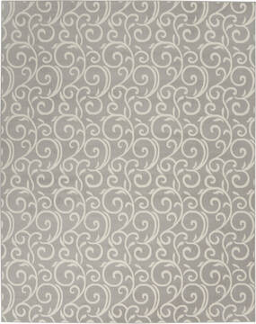 Nourison Grafix Grey Rectangle 8x10 ft Polypropylene Carpet 113380