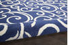 Nourison Grafix Blue 53 X 73 Area Rug  805-113381 Thumb 2