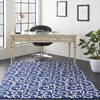 Nourison Grafix Blue 53 X 73 Area Rug  805-113381 Thumb 3