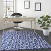 Nourison Grafix Blue 53 X 73 Area Rug  805-113381 Thumb 5