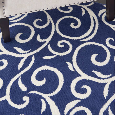 Nourison Grafix Blue 710 X 910 Area Rug 805-113382 Image 4
