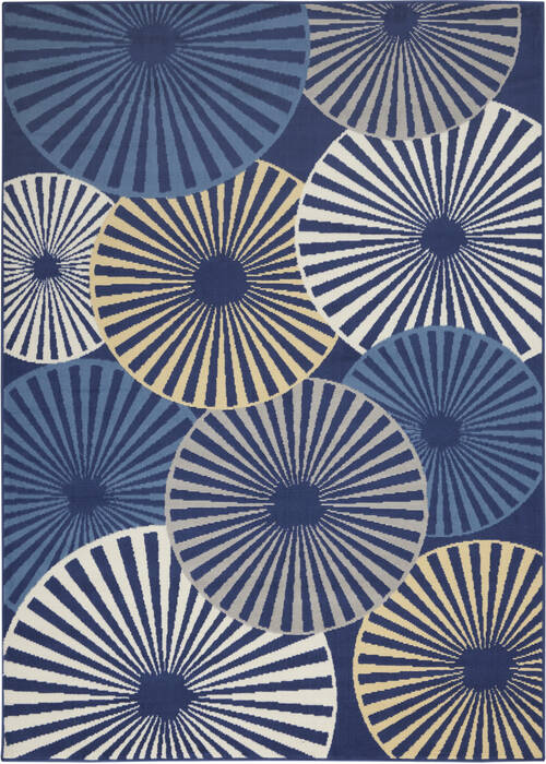 Nourison Grafix Blue 53 X 73 Area Rug 805-113386 Image 0
