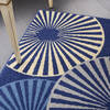 Nourison Grafix Blue 53 X 73 Area Rug 805-113386 Thumb 4