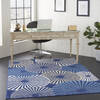 Nourison Grafix Blue 53 X 73 Area Rug  805-113386 Thumb 6