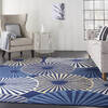 Nourison Grafix Blue 710 X 910 Area Rug  805-113387 Thumb 3