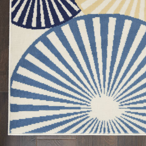 Nourison Grafix White 710 X 910 Area Rug 805-113389 Image 1
