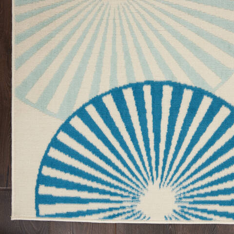 Nourison Grafix Beige 39 X 59 Area Rug 805-113391 Image 1
