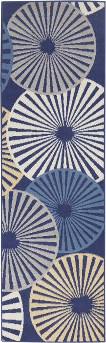Nourison Grafix Blue Runner 23 X 76 Area Rug 805-113392 Image 0