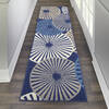 Nourison Grafix Blue Runner 23 X 76 Area Rug  805-113392 Thumb 3