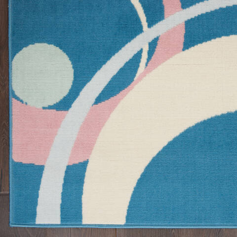 Nourison Grafix Blue 39 X 59 Area Rug 805-113397 Image 1