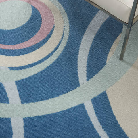 Nourison Grafix Blue 39 X 59 Area Rug 805-113397 Image 4