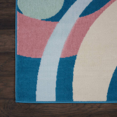 Nourison Grafix Blue 710 X 910 Area Rug 805-113401 Image 1