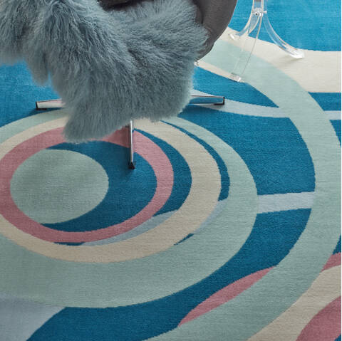 Nourison Grafix Blue 710 X 910 Area Rug 805-113401 Image 4