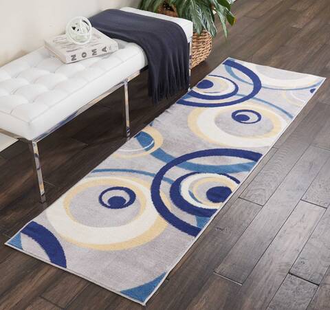 Nourison Grafix Grey Runner 23 X 76 Area Rug 805-113403 Image 3