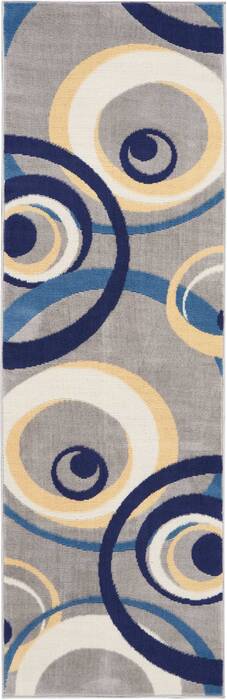 Nourison Grafix Grey Runner 23 X 76 Area Rug 805-113403 Image 0