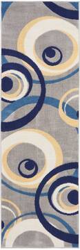 Nourison Grafix Grey Runner 2'3" X 7'6" Area Rug  805-113403