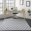 Nourison Grafix Blue 53 X 73 Area Rug  805-113404 Thumb 3