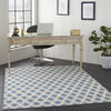 Nourison Grafix Blue 53 X 73 Area Rug  805-113404 Thumb 5