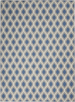 Nourison Grafix Blue Rectangle 5x7 ft Polypropylene Carpet 113404