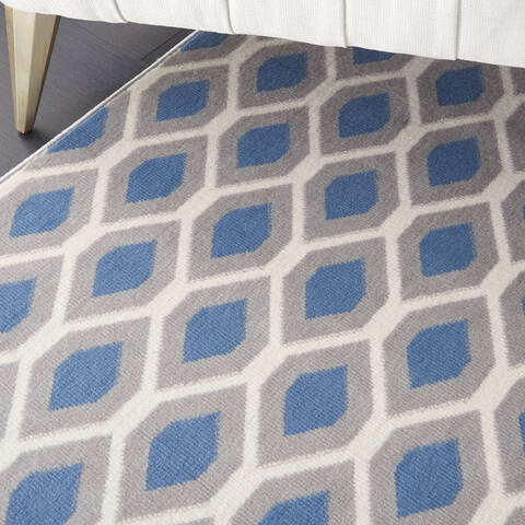 Nourison Grafix Blue 710 X 910 Area Rug 805-113405 Image 4