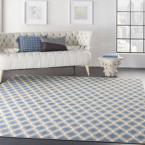Nourison Grafix Blue 710 X 910 Area Rug 805-113405 Image 5