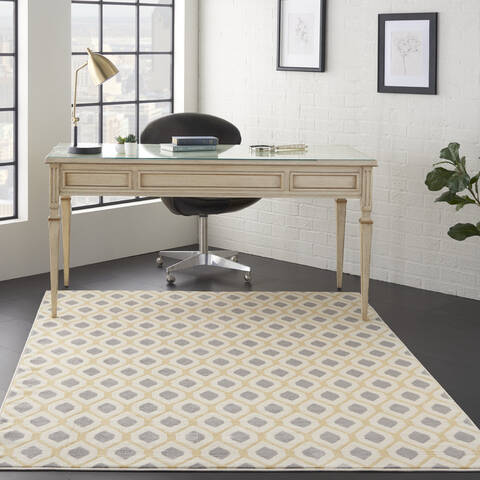 Nourison Grafix White 53 X 73 Area Rug 805-113406 Image 3