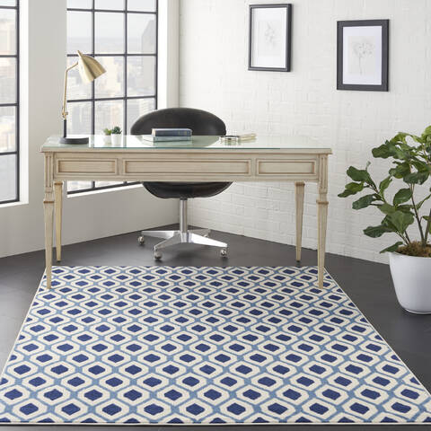 Nourison Grafix White 53 X 73 Area Rug 805-113408 Image 3
