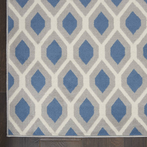 Nourison Grafix Blue Runner 23 X 76 Area Rug 805-113410 Image 1