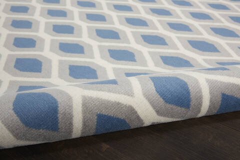 Nourison Grafix Blue Runner 23 X 76 Area Rug 805-113410 Image 2