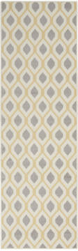 Nourison Grafix White Runner 6 to 9 ft Polypropylene Carpet 113411