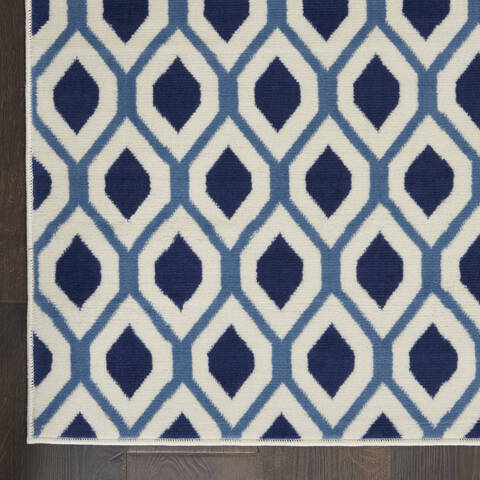 Nourison Grafix White Runner 23 X 76 Area Rug 805-113412 Image 1