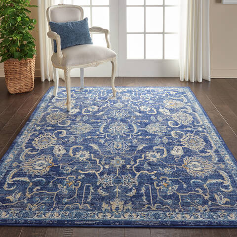 Nourison Grafix Blue 53 X 73 Area Rug 805-113413 Image 3