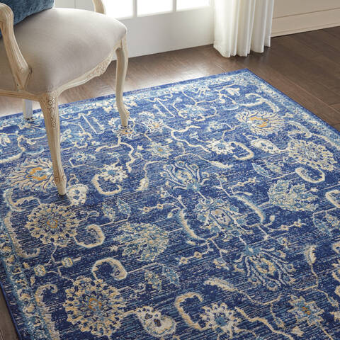 Nourison Grafix Blue 53 X 73 Area Rug 805-113413 Image 4