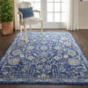 Nourison Grafix Blue 53 X 73 Area Rug  805-113413 Thumb 3