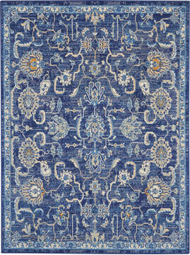 Nourison Grafix Blue 5'3" X 7'3" Area Rug  805-113413