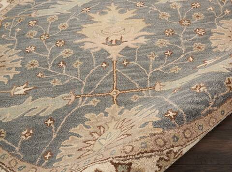 Nourison India House Blue Round 60 X 60 Area Rug 805-113420 Image 2