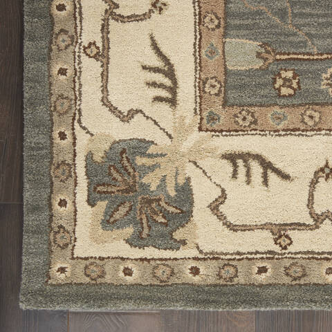 Nourison India House Blue 90 X 120 Area Rug 805-113421 Image 1