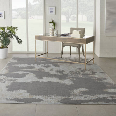 Nourison Imprints Grey 80 X 100 Area Rug 805-113440 Image 3