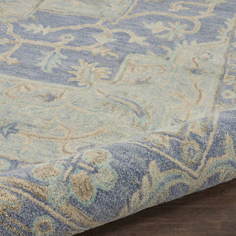Nourison Jazmine Blue 79 X 99 Area Rug 805-113446 Image 2