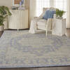 Nourison Jazmine Blue 79 X 99 Area Rug  805-113446 Thumb 5