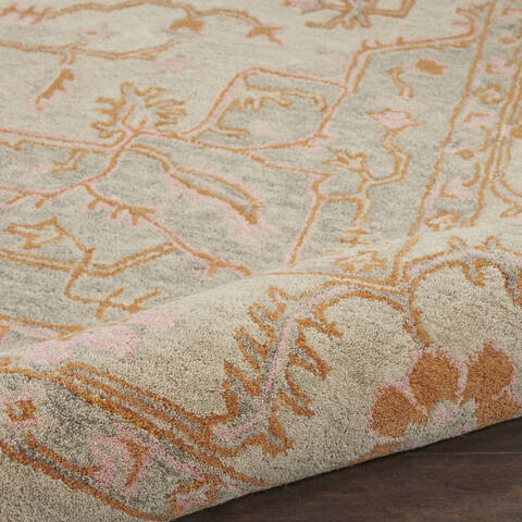 Nourison Jazmine Grey 86 X 116 Area Rug 805-113450 Image 2