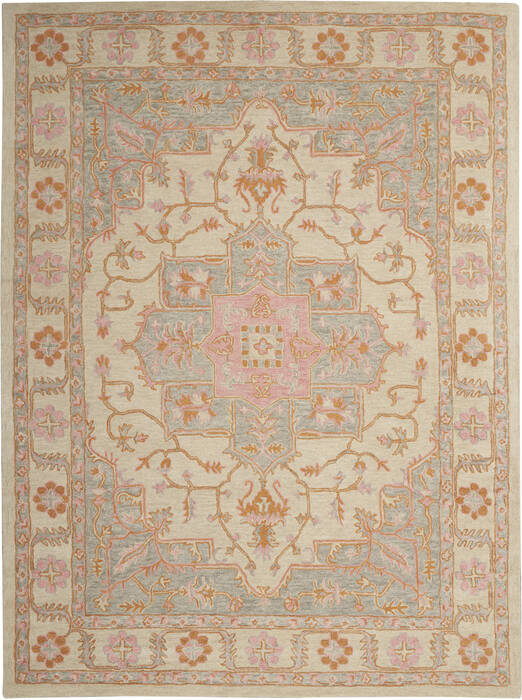 Nourison Jazmine Grey 86 X 116 Area Rug 805-113450 Image 0