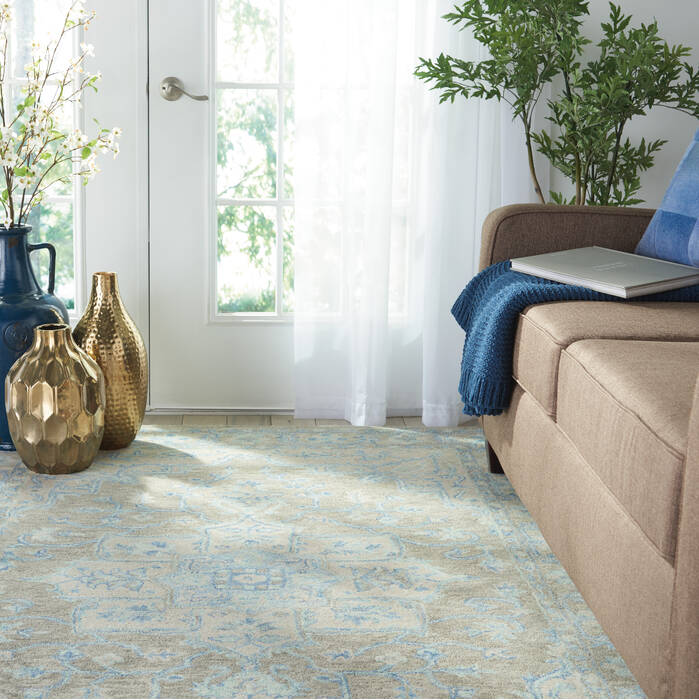 Nourison Jazmine Grey 53 X 75 Area Rug 805-113451 Image 6